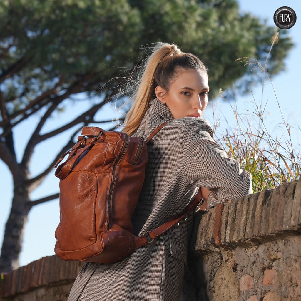 Zaino Daily unisex in pelle - Fury