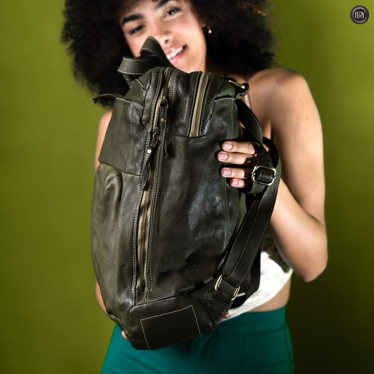 Zaino Daily unisex in pelle Fury Bags