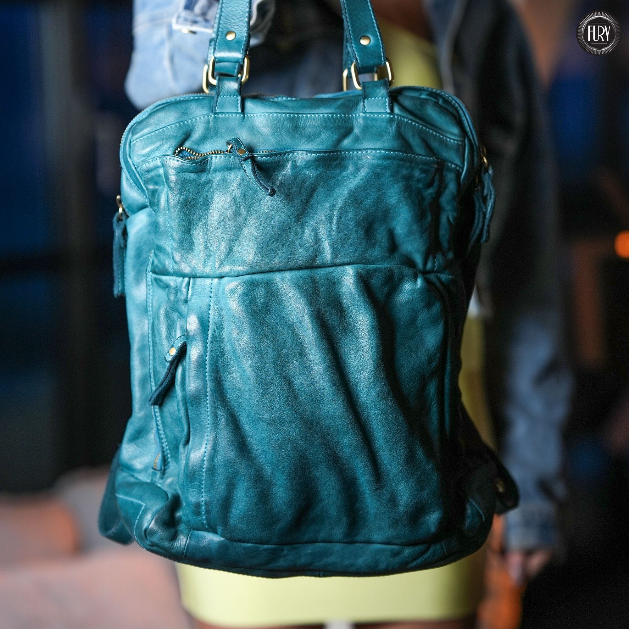 Zaino Daily unisex in pelle Fury Bags