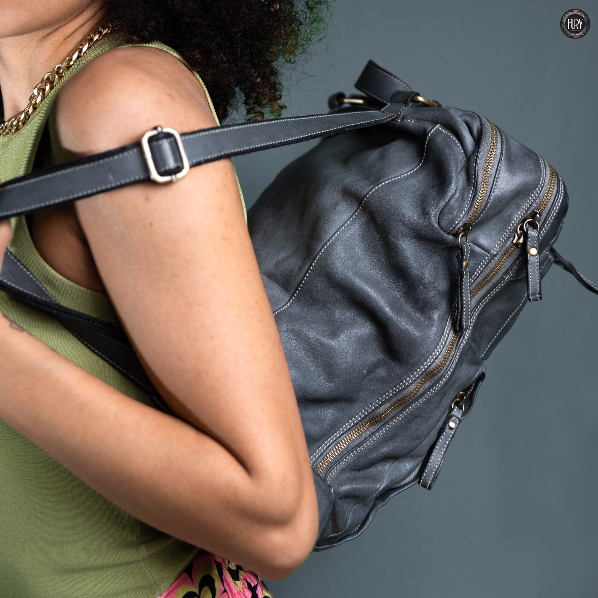 Zaino Daily unisex in pelle Fury Bags