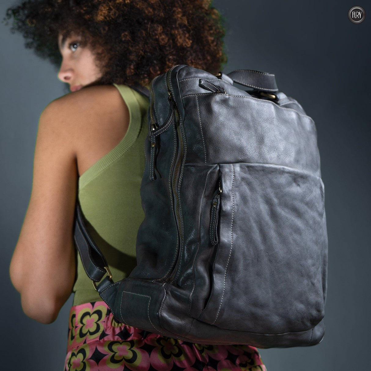 Zaino Daily unisex in pelle Fury Bags