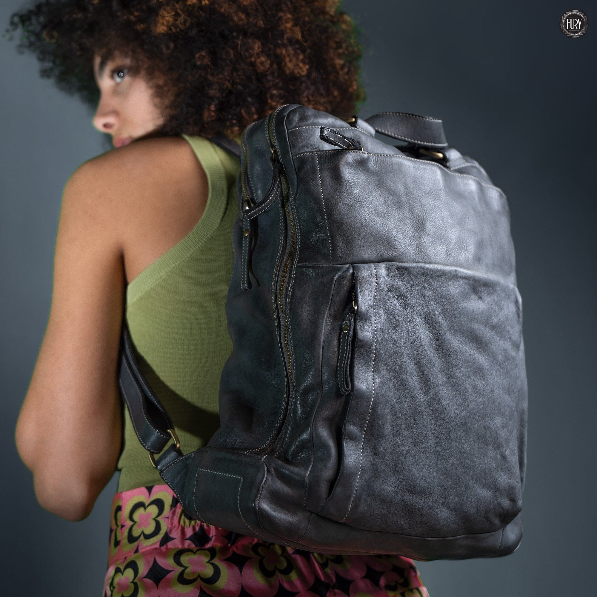 Zaino Daily unisex in pelle Fury Bags