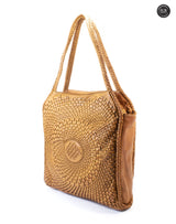 Borsa Elettra in pelle intrecciata