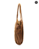 Borsa Elettra in pelle intrecciata