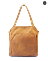 Borsa Elettra in pelle intrecciata