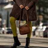 Borsetta Sibilla in pelle intrecciata