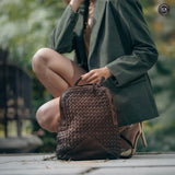 Zaino Arco in pelle intrecciata