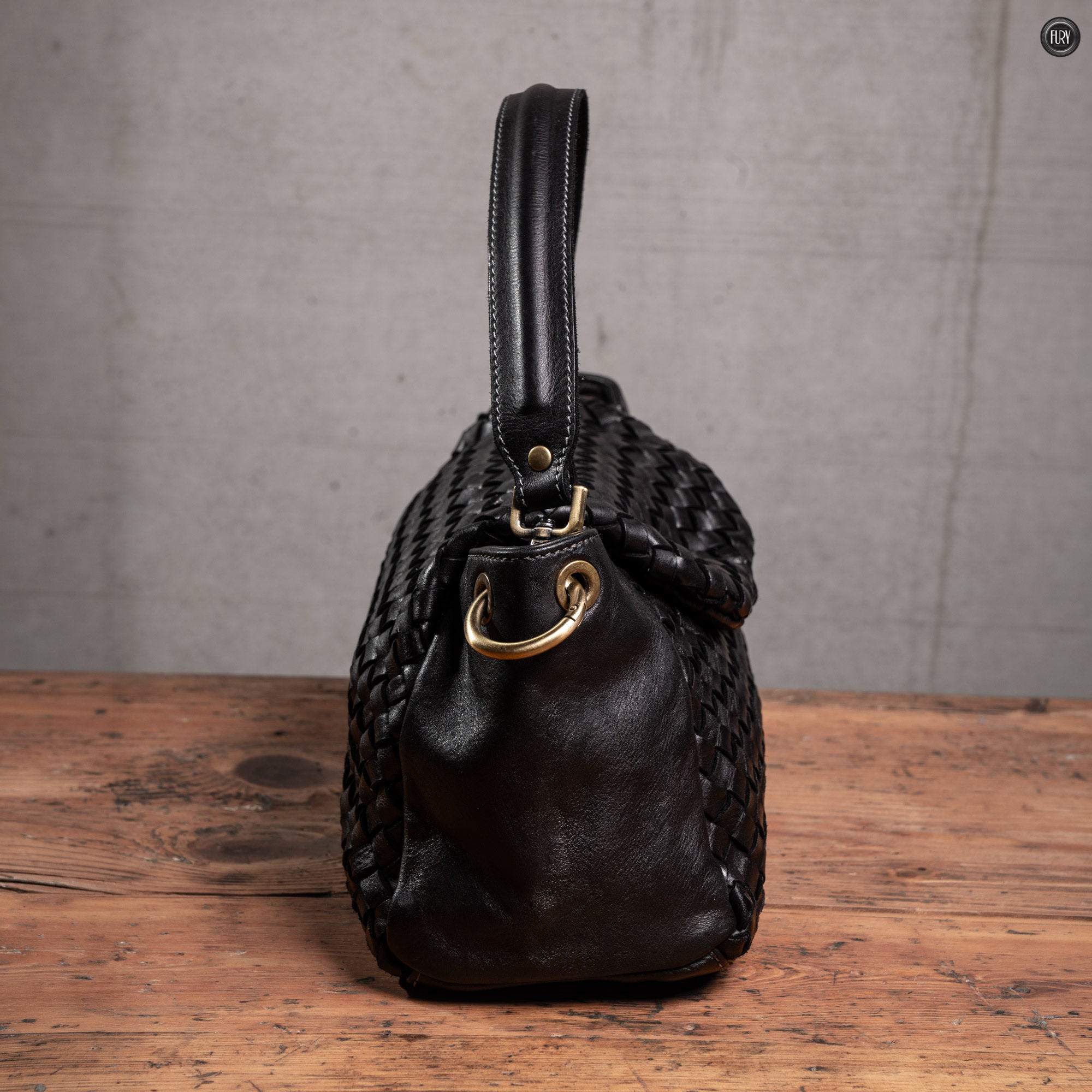 Borsetta Daria in pelle intrecciata