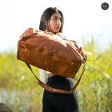 Mike leather duffle bag