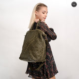 Virginia maxi bag in woven leather