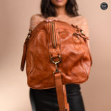 Mike leather duffle bag