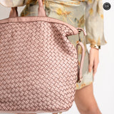 Virginia maxi bag in woven leather