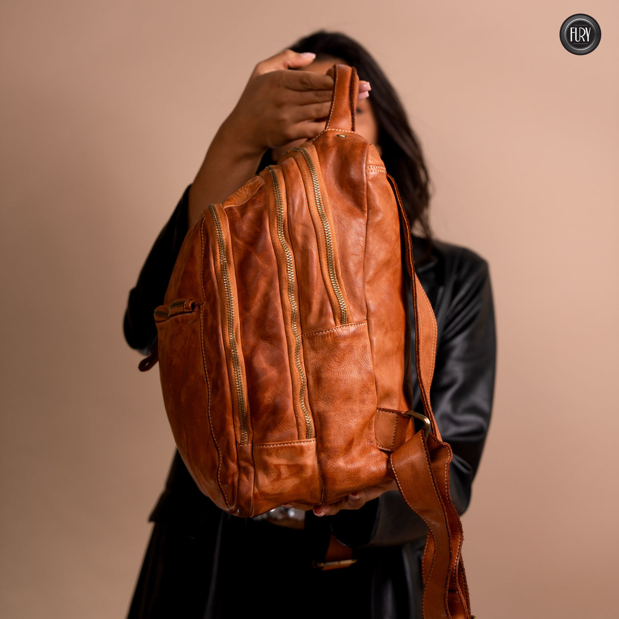 Darwin man/woman leather backpack