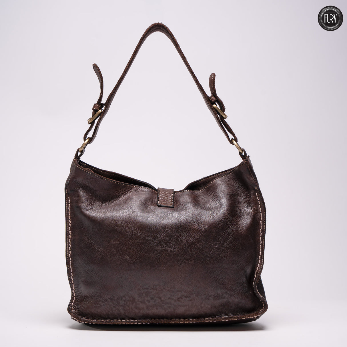 Sandy leather bag