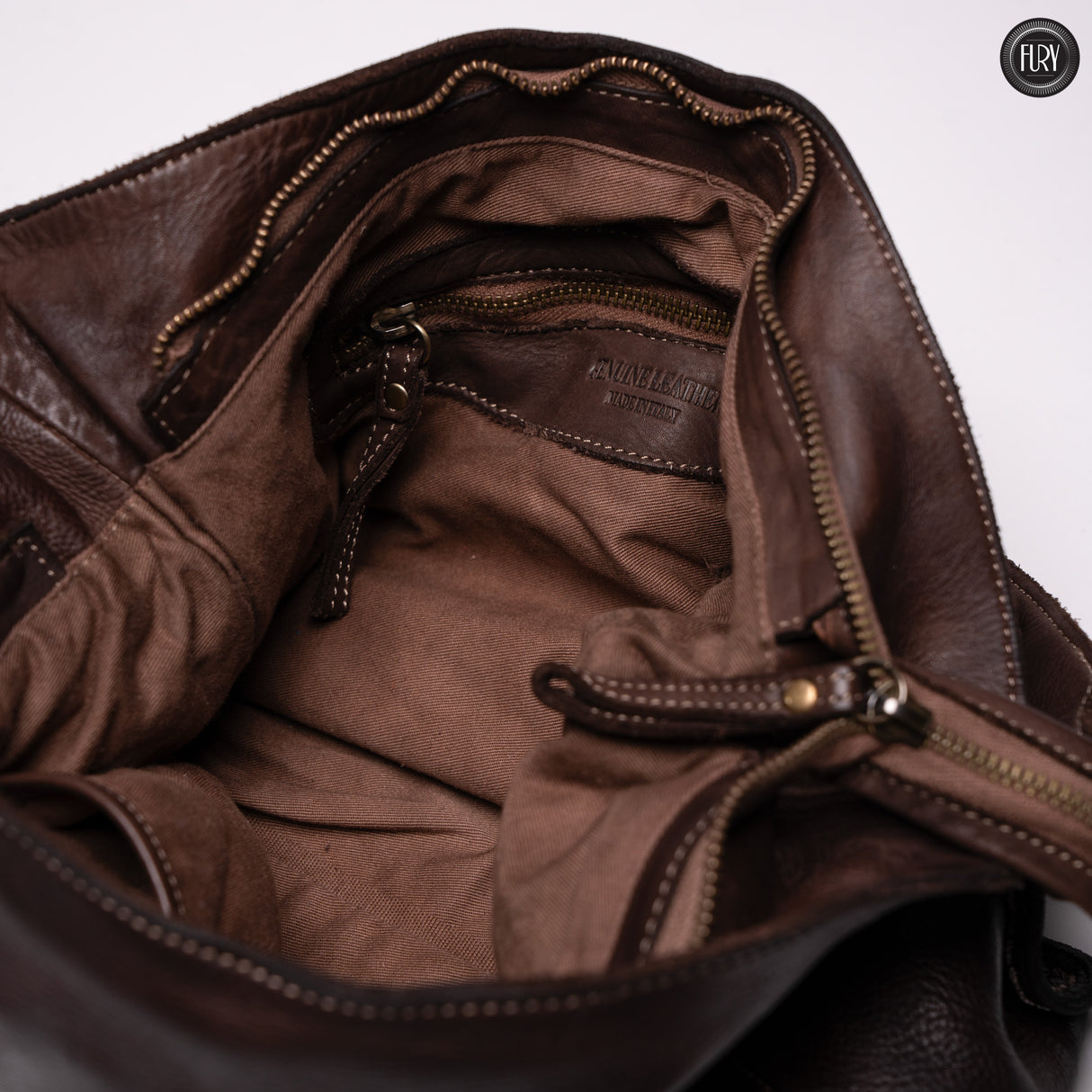 Sandy leather bag