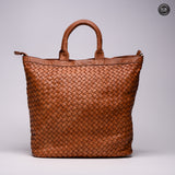 Virginia maxi bag in woven leather