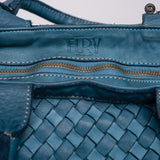 Borsa Virginia maxi in pelle intrecciata