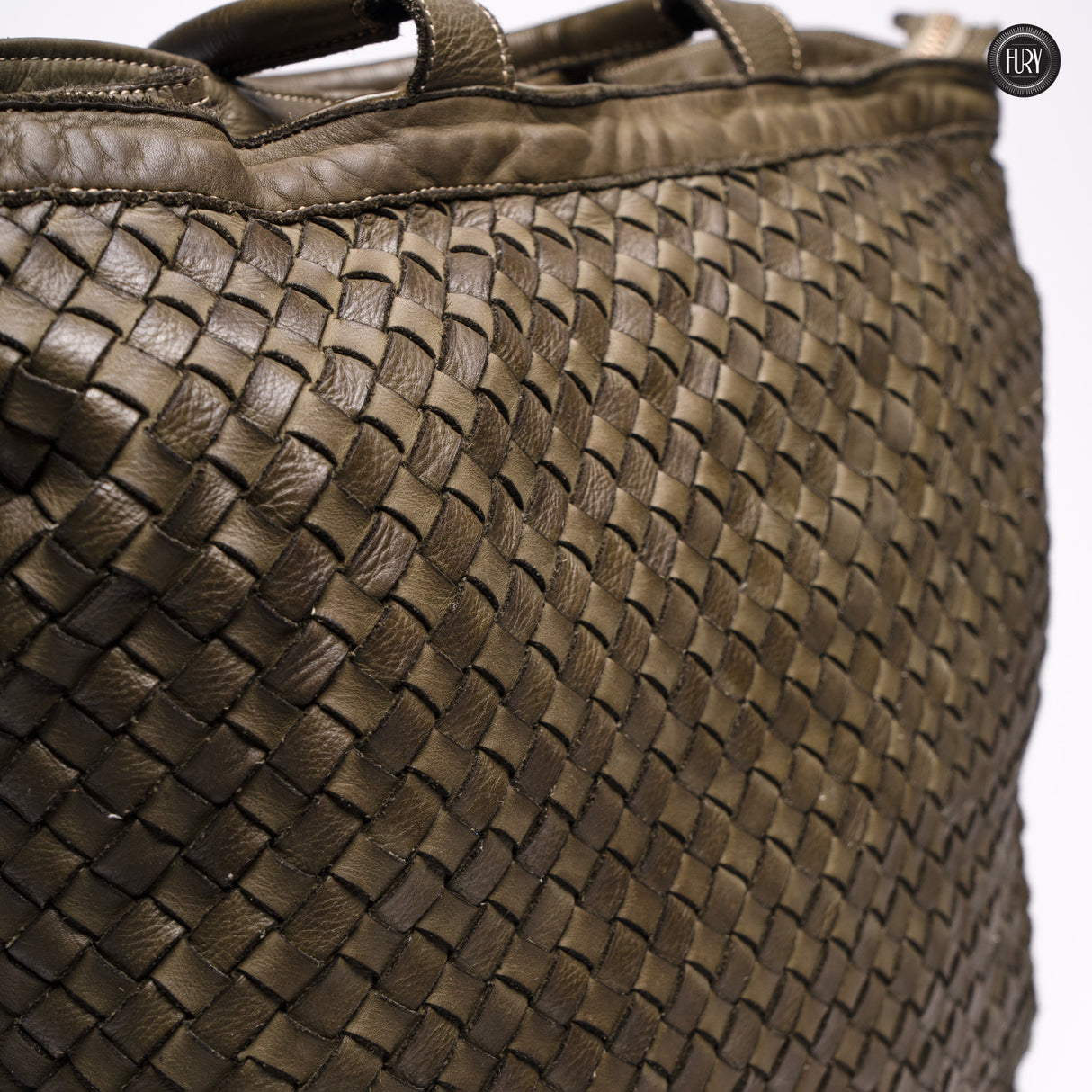 Virginia maxi bag in woven leather