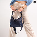 Sandy leather handbag