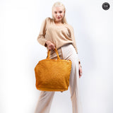 Virginia maxi bag in woven leather