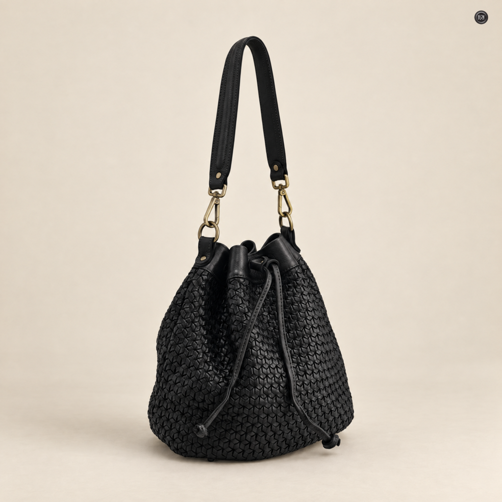 Borsa Tosca in pelle intrecciata