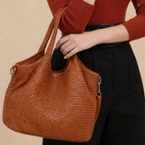 Borsa Nola Maxi in pelle intrecciata