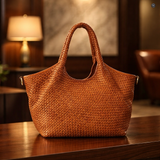 Borsa Nola Maxi in pelle intrecciata