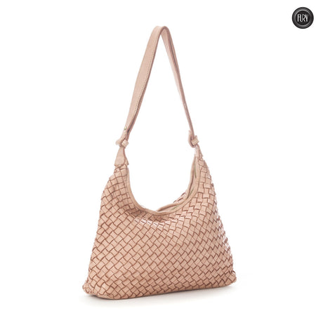 Borsa Laura in pelle intrecciata