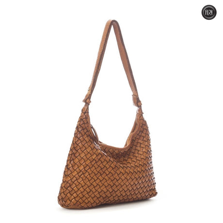 Borsa Laura in pelle intrecciata