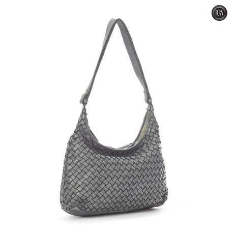 Borsa Laura in pelle intrecciata