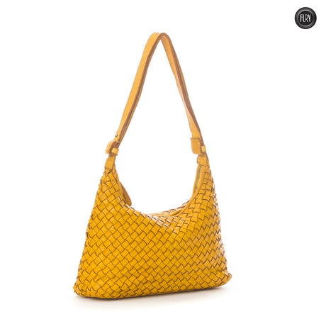 Borsa Laura in pelle intrecciata