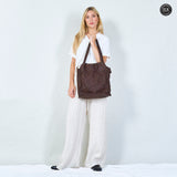 Borsa Elettra in pelle intrecciata