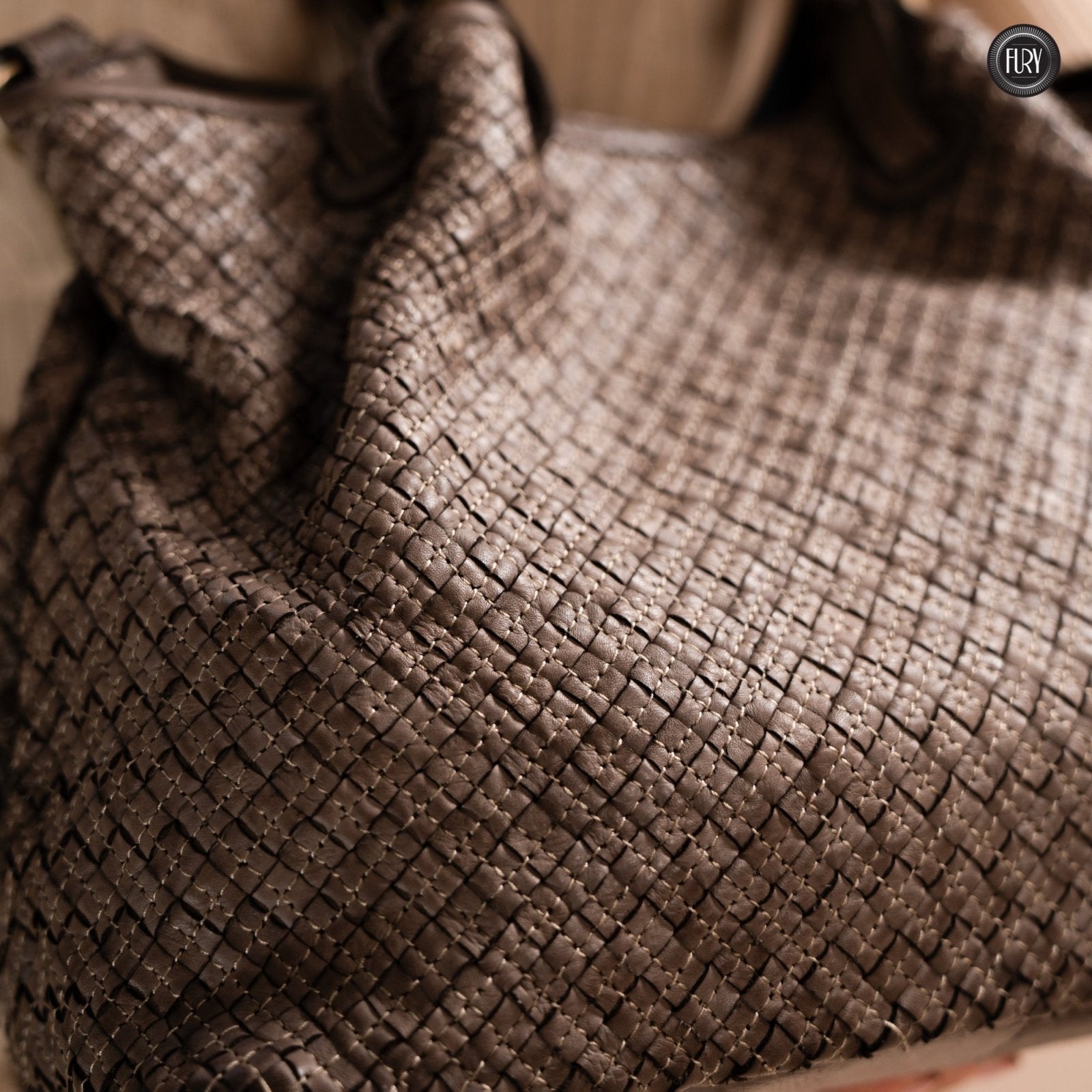 Borsa Agata in pelle intrecciata - Fury