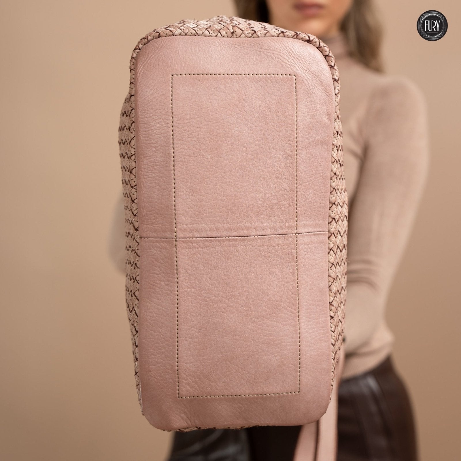Borsa Agata in pelle intrecciata - Fury