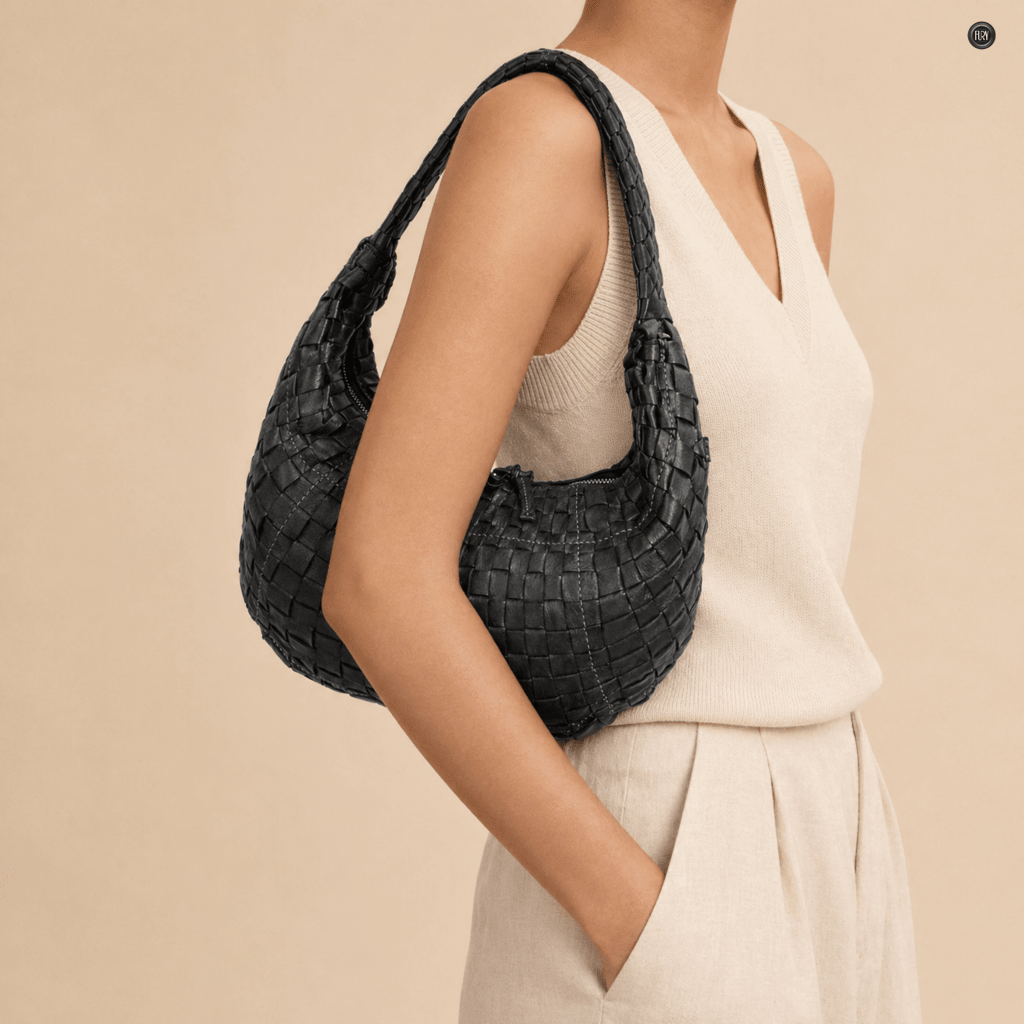 Borsa Armonia in pelle intrecciata - Fury