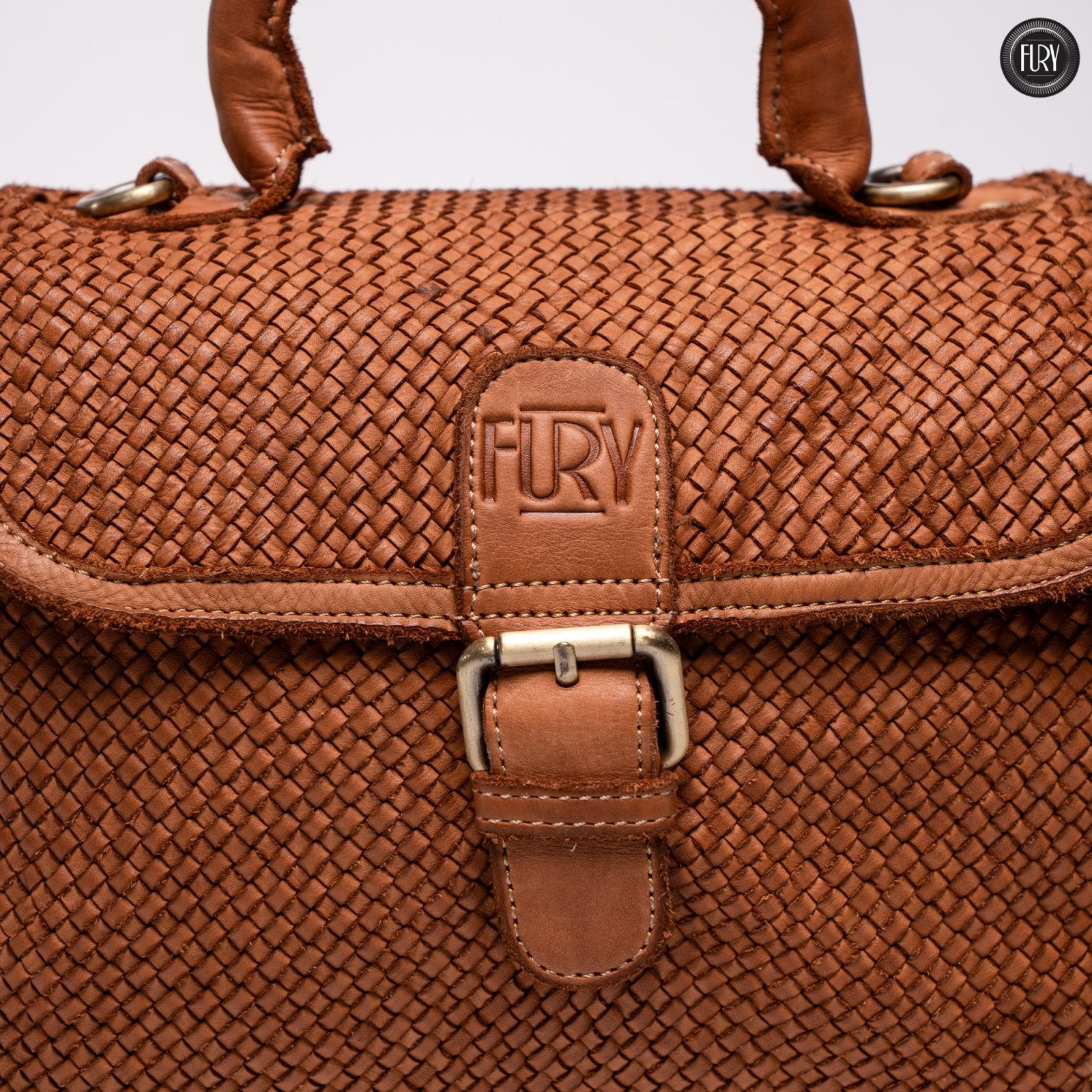 Borsa Camilla in pelle intrecciata - Fury