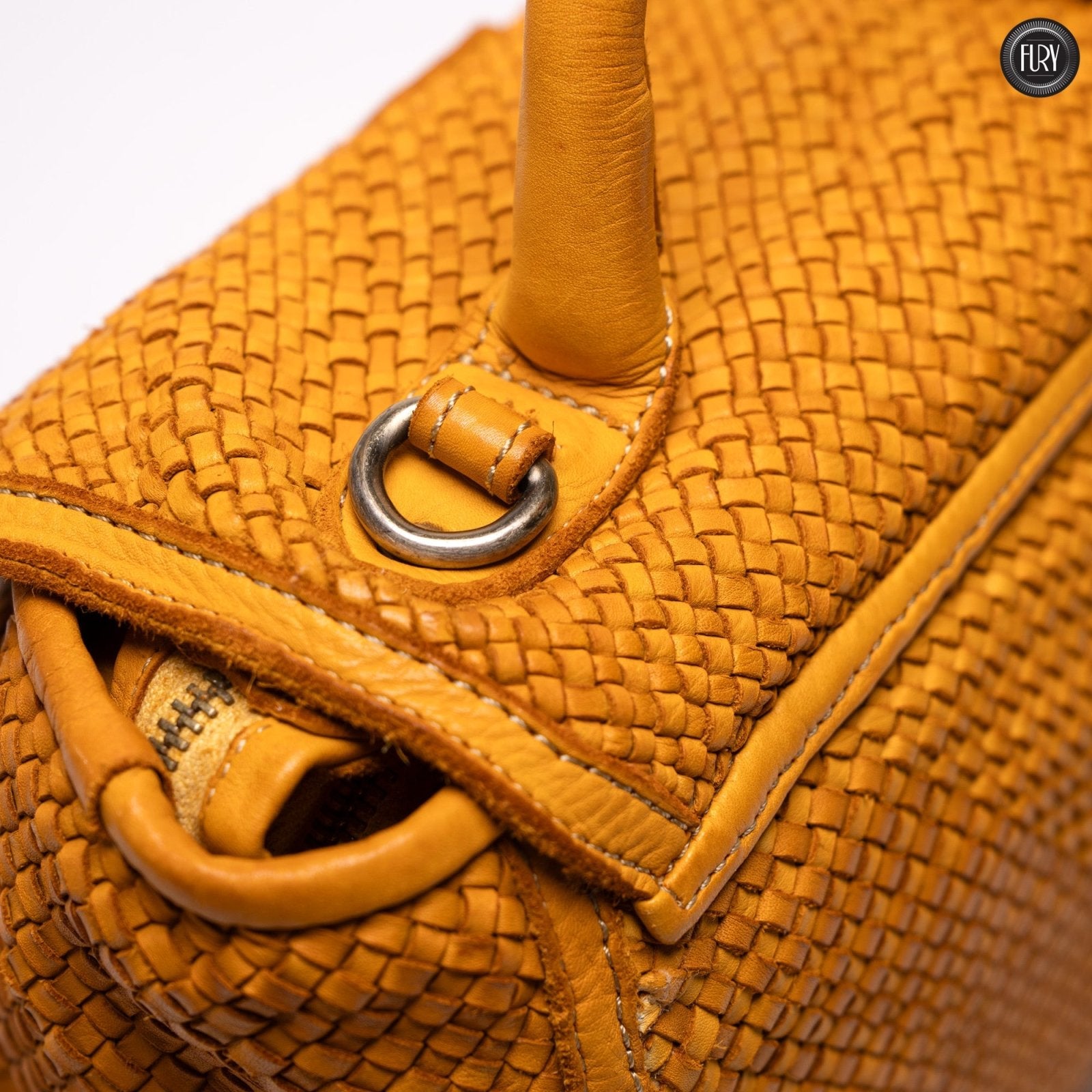 Borsa Camilla in pelle intrecciata - Fury