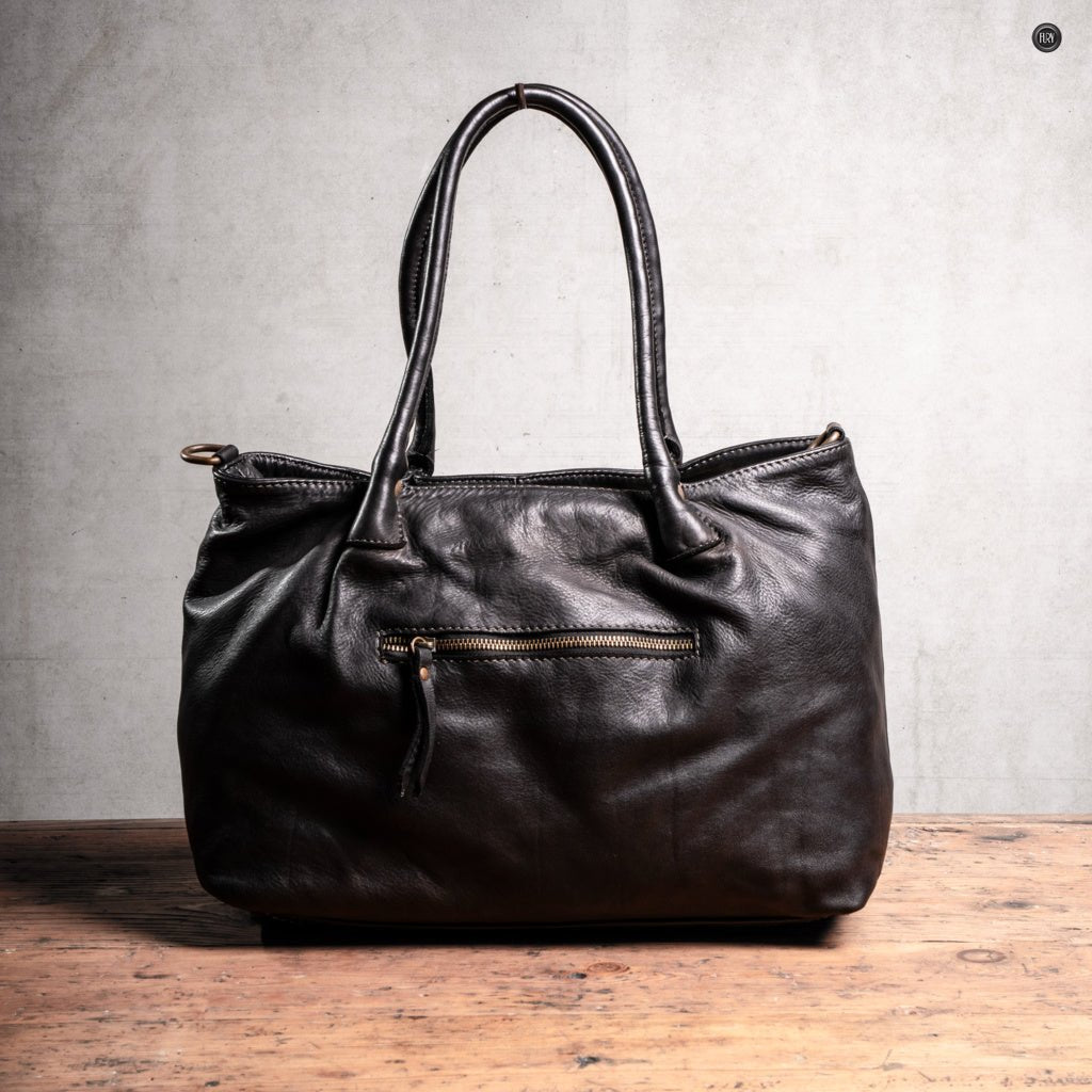 Borsa Caterina Riva in pelle intrecciata - Fury