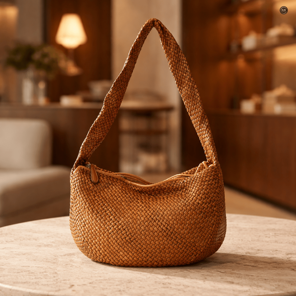 Borsa Elvira in pelle intrecciata - Fury