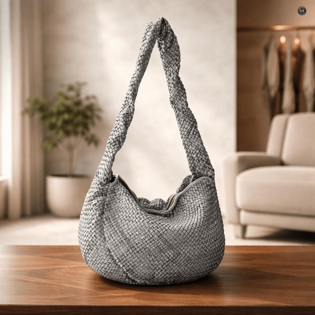 Borsa Elvira in pelle intrecciata - Fury