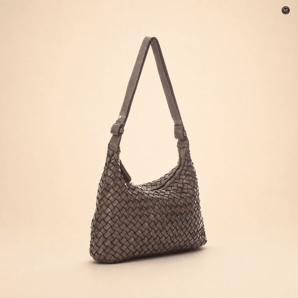 Borsa Laura in pelle intrecciata - Fury