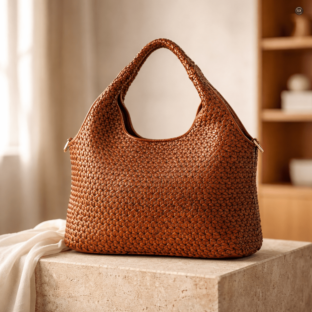 Borsa Mirella in pelle intrecciata - Fury