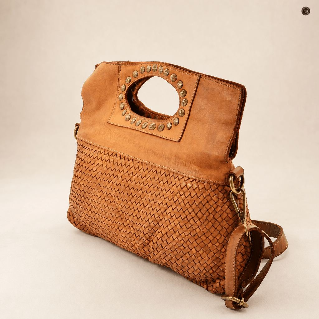 Borsa Noelia in pelle intrecciata - Fury