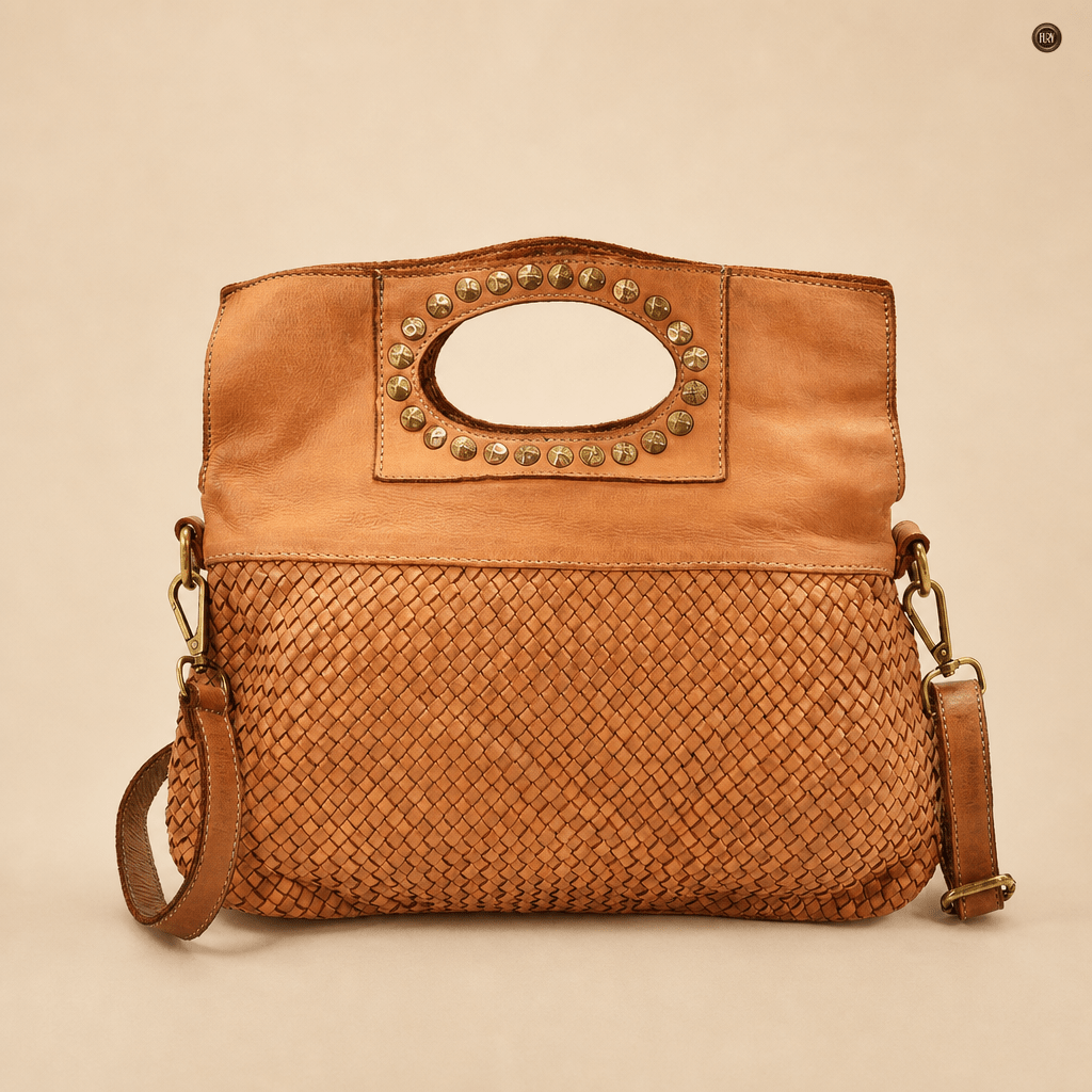 Borsa Noelia in pelle intrecciata - Fury