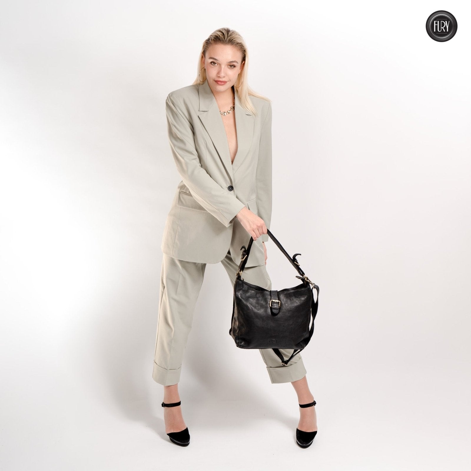Borsa Sandy in pelle - Fury