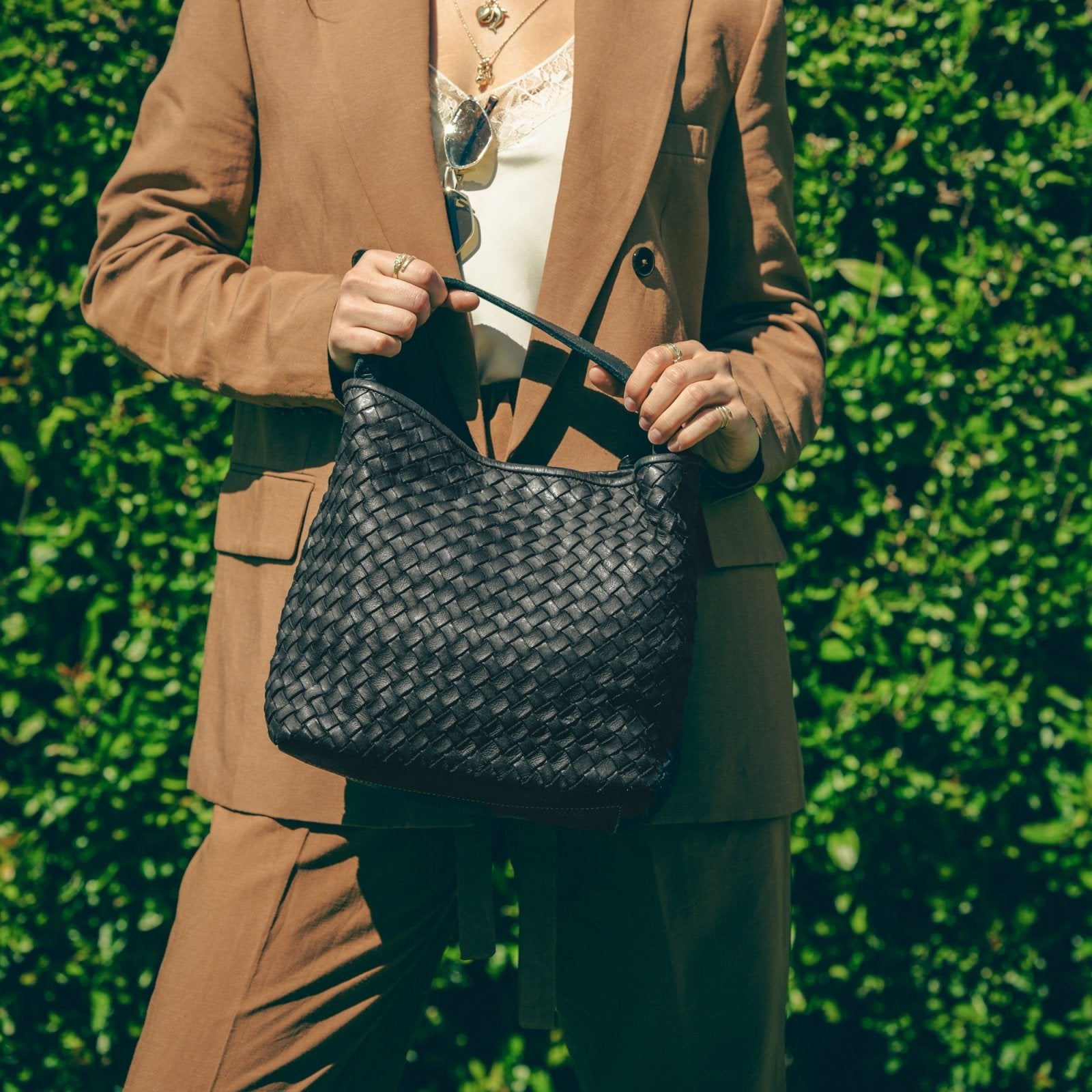Borsa Sibilla Maxi in pelle intrecciata - Fury