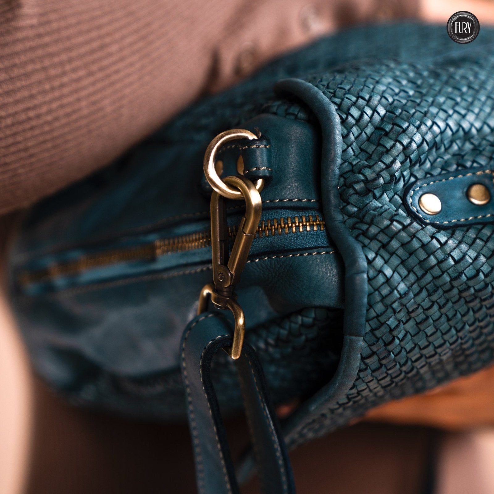Borsa Siena Maxi in pelle intrecciata - Preordine - Fury