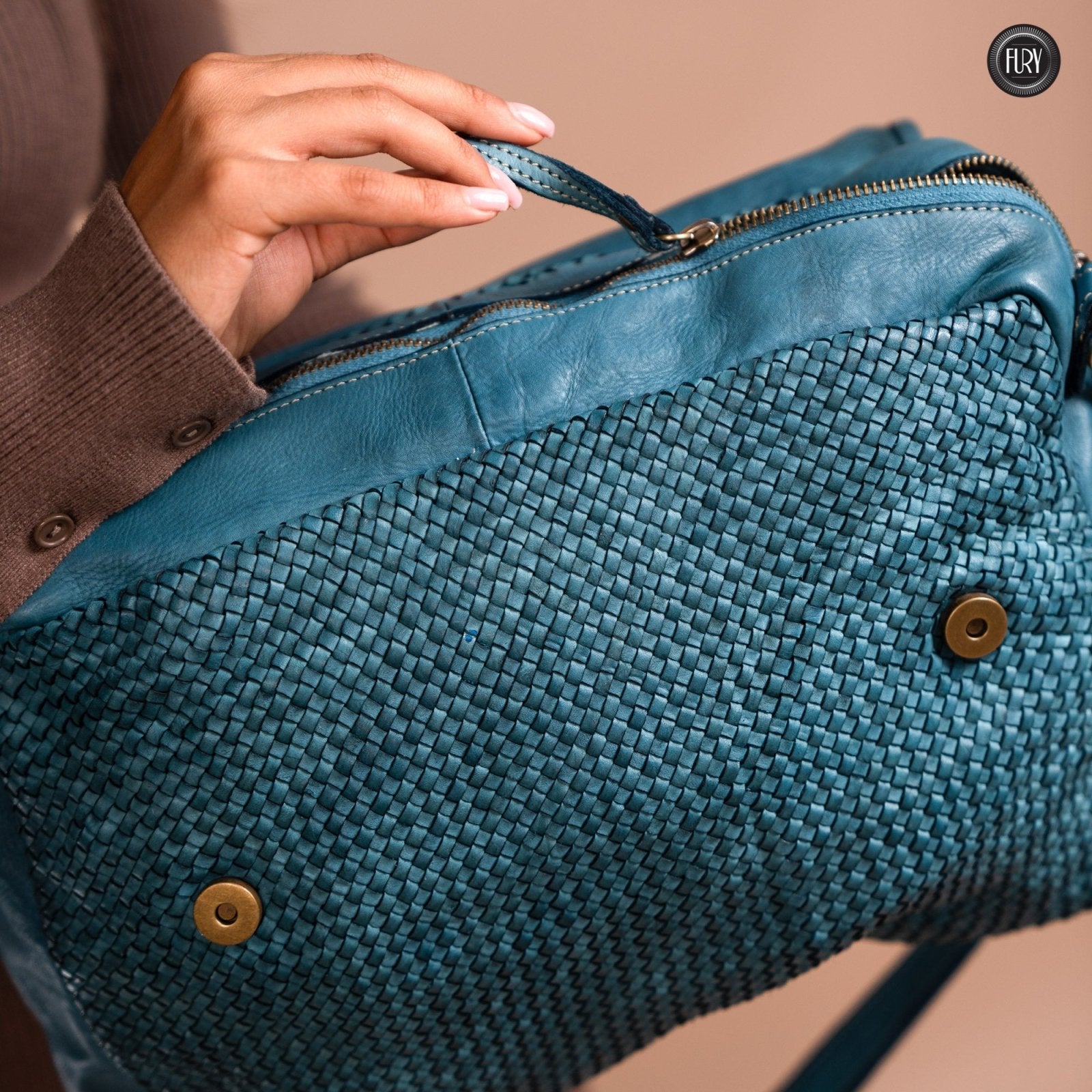 Borsa Siena Maxi in pelle intrecciata - Preordine - Fury