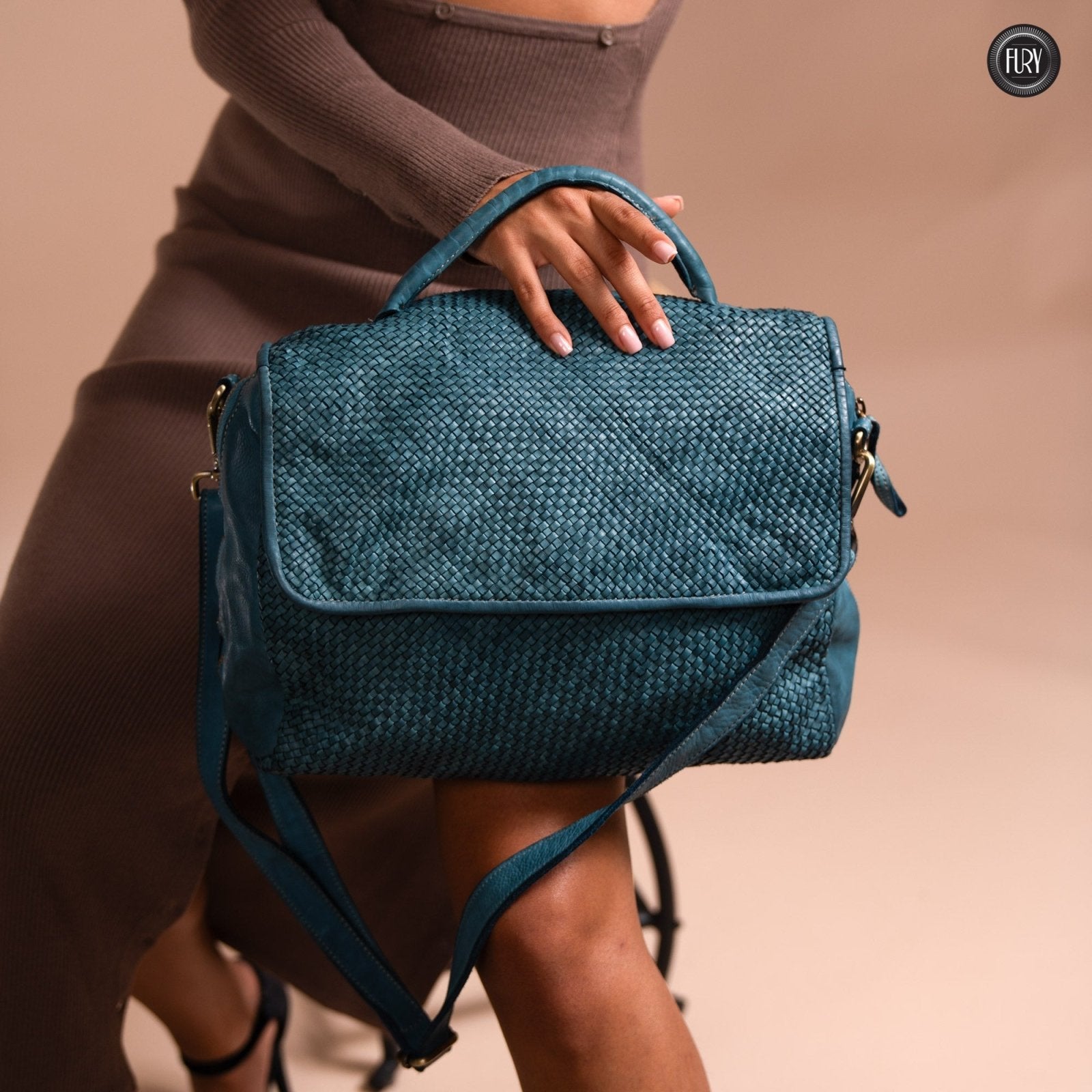 Borsa Siena Maxi in pelle intrecciata - Preordine - Fury