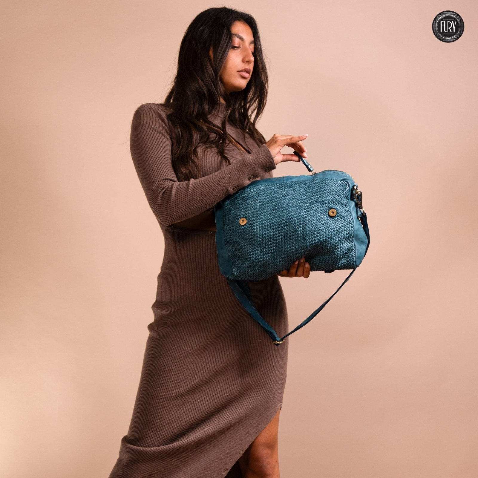 Borsa Siena Maxi in pelle intrecciata - Preordine - Fury